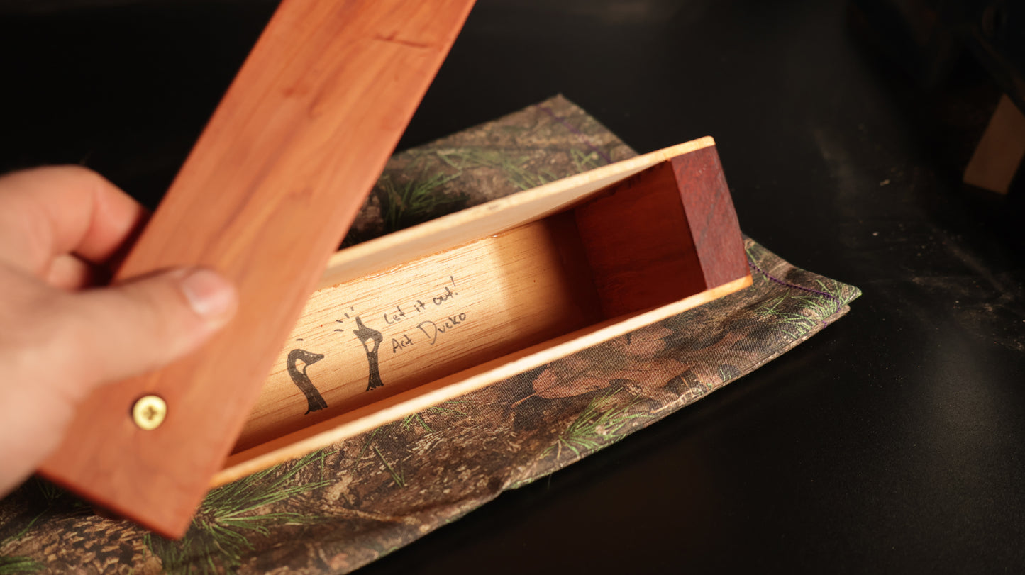 Cedar and Padauk Goose Box